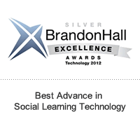 2012 Silver Brandon Hall Group Award for Mentoring and Social Learning Software